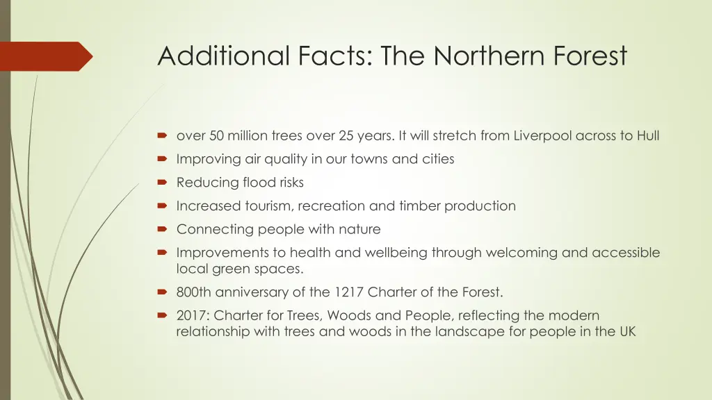 additional facts the northern forest