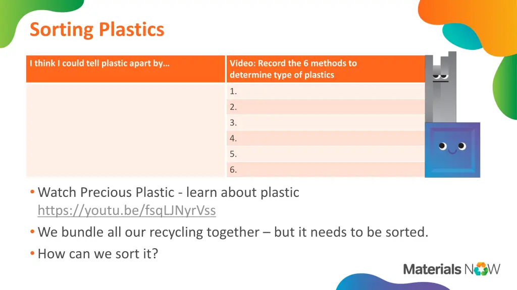 sorting plastics