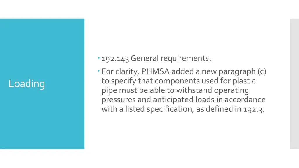 192 143 general requirements for clarity phmsa