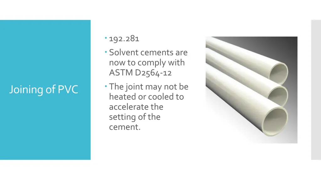 192 281 solvent cements are now to comply with