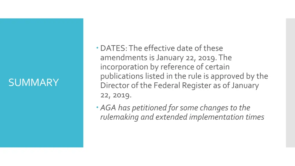 dates the effective date of these amendments