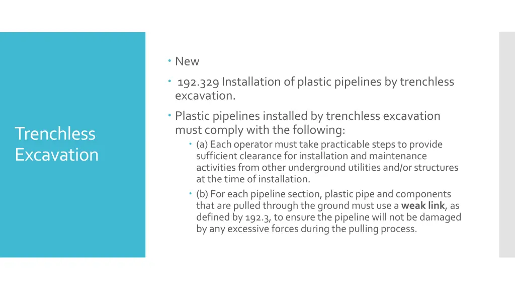 new 192 329 installation of plastic pipelines