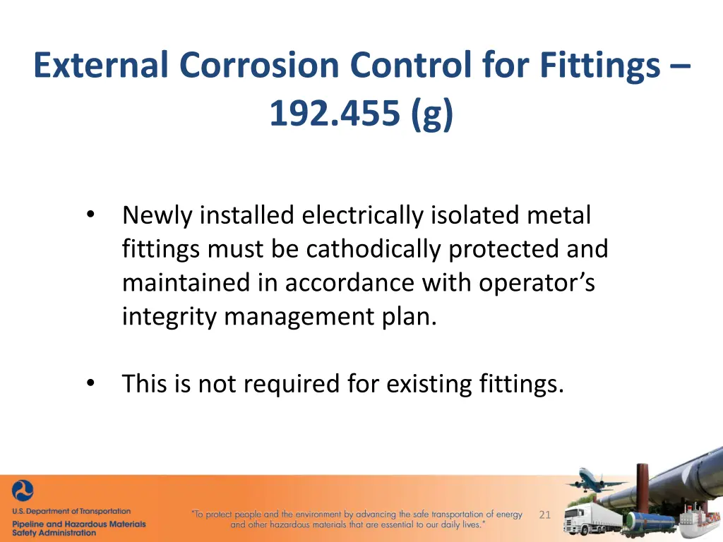 external corrosion control for fittings 192 455 g