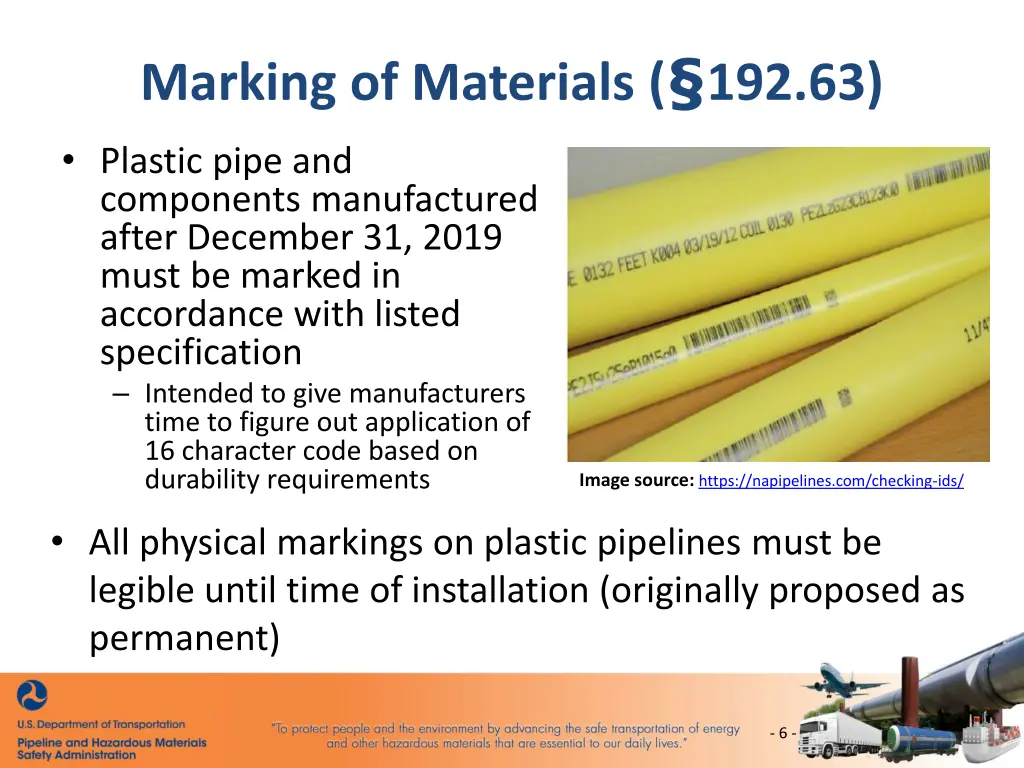 marking of materials 192 63