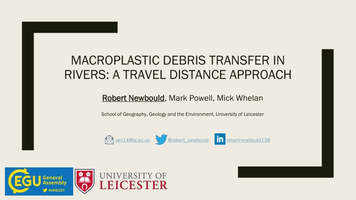 macroplastic debris transfer in rivers a travel