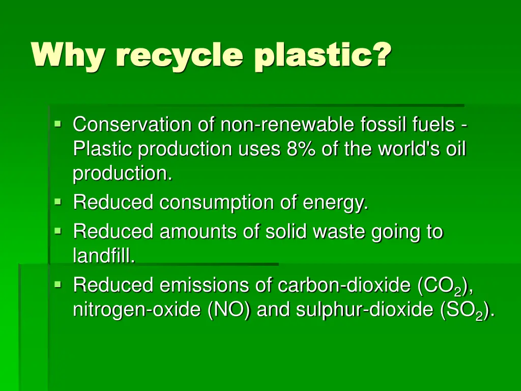 why recycle plastic why recycle plastic