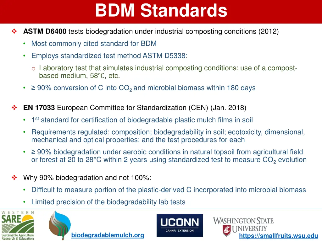 bdm standards 1