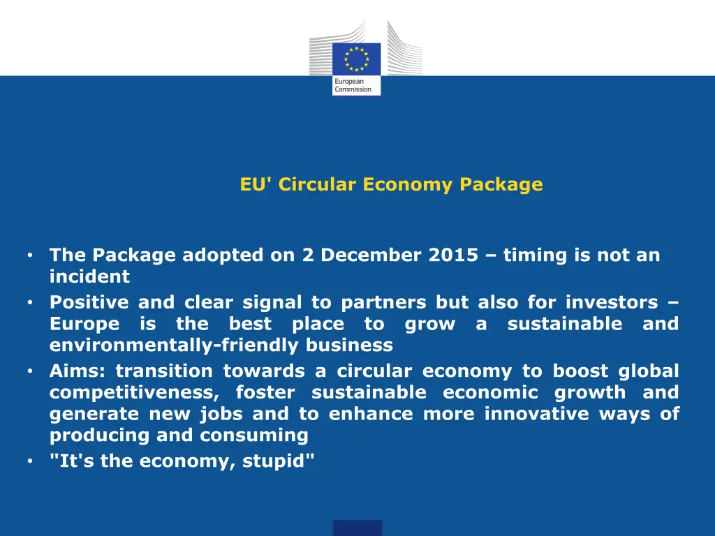 eu circular economy package