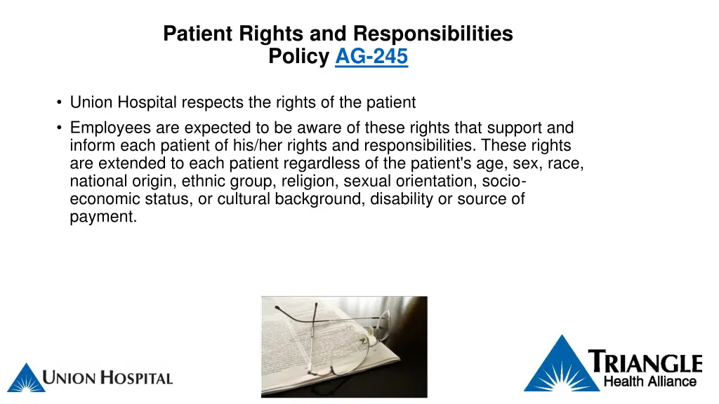 patient rights and responsibilities policy ag 245