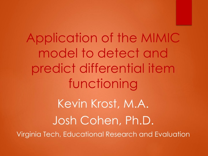 application of the mimic model to detect