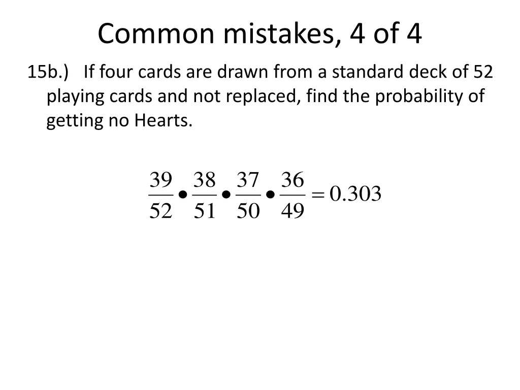 common mistakes 4 of 4