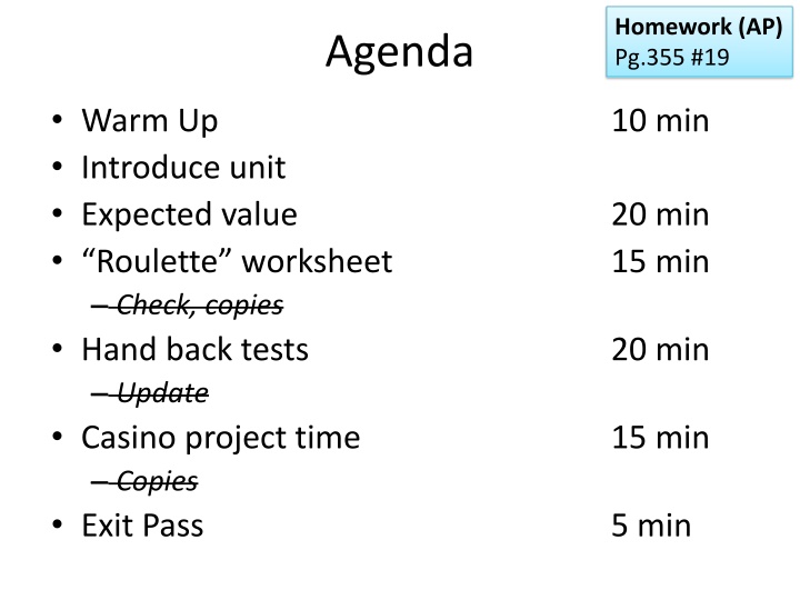 homework ap pg 355 19