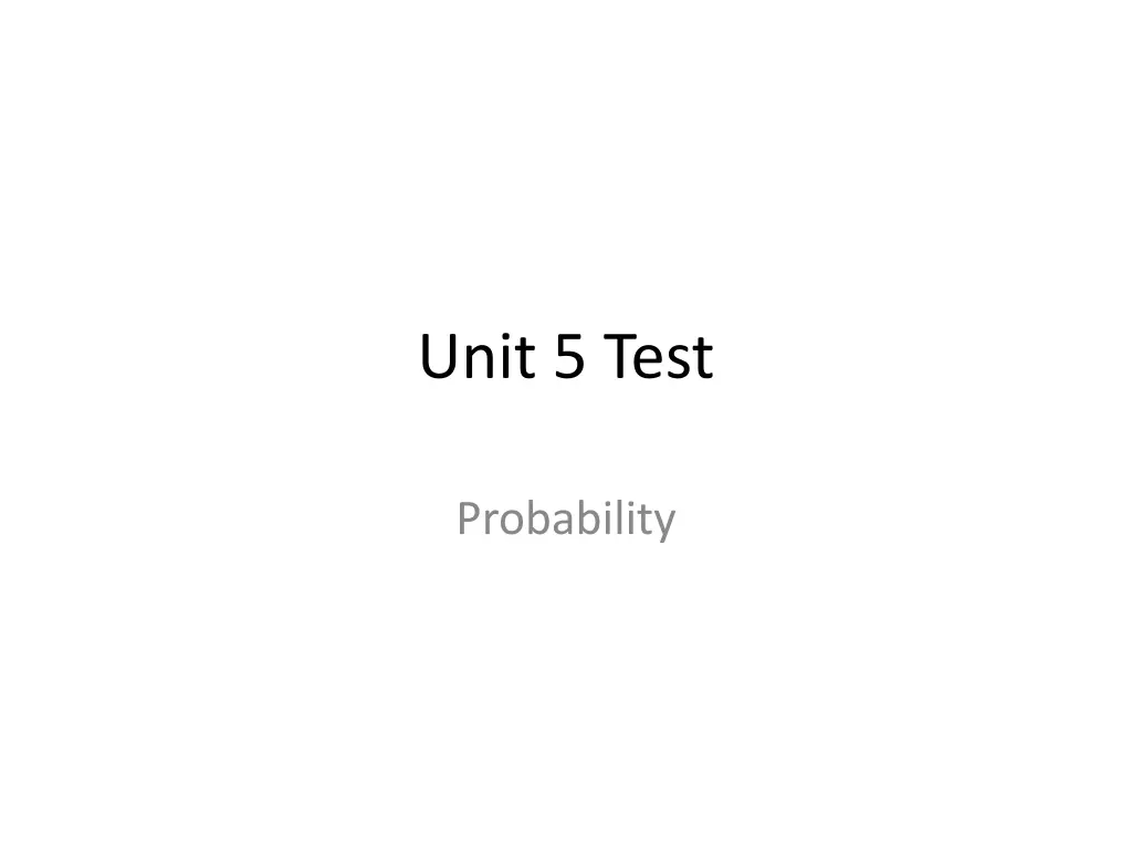 unit 5 test