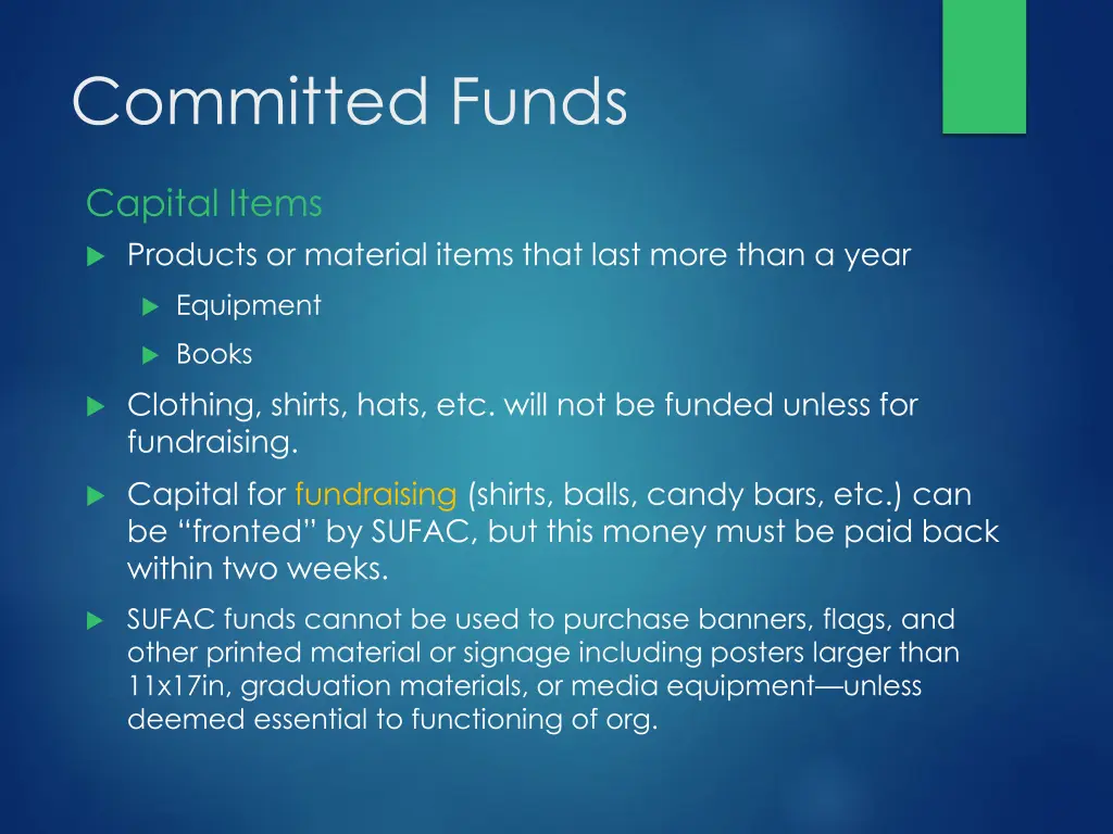 committed funds 1