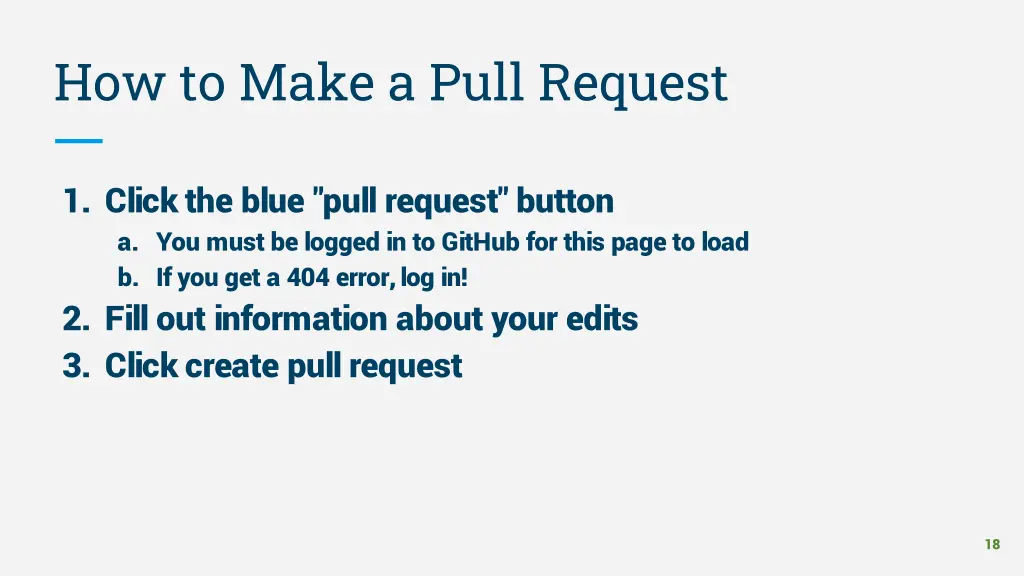 how to make a pull request