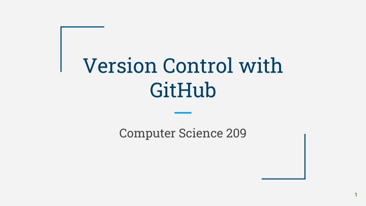 version control with github