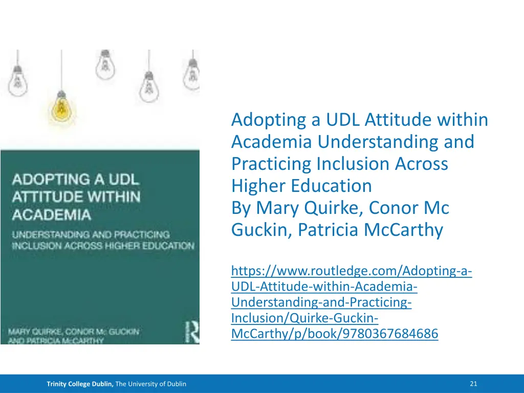 adopting a udl attitude within academia