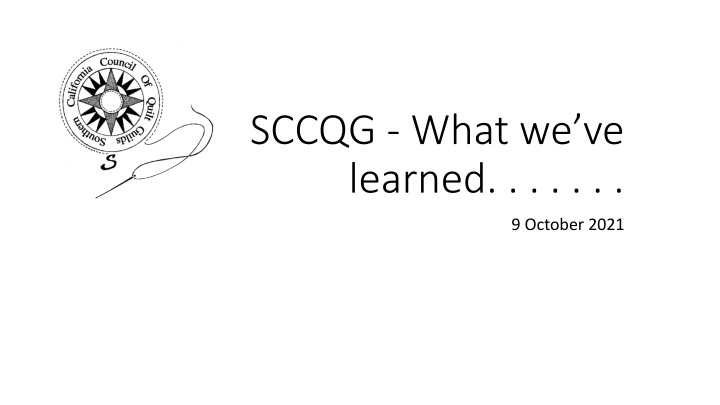 sccqg what we ve learned