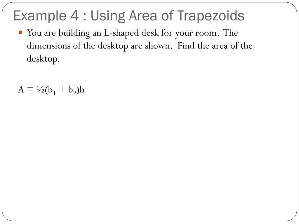 example 4 using area of trapezoids