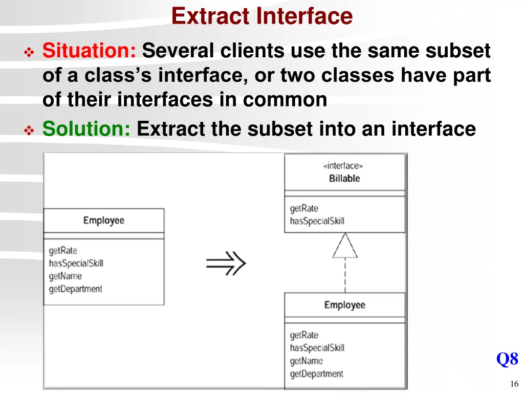 extract interface