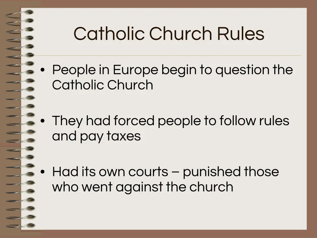 catholic church rules