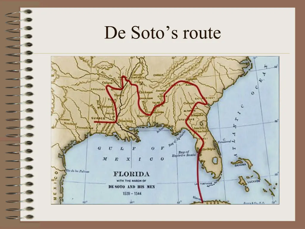 de soto s route