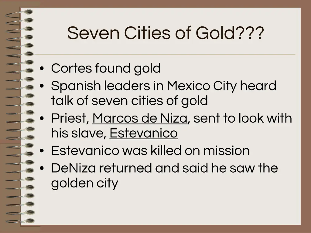 seven cities of gold