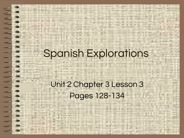 spanish explorations