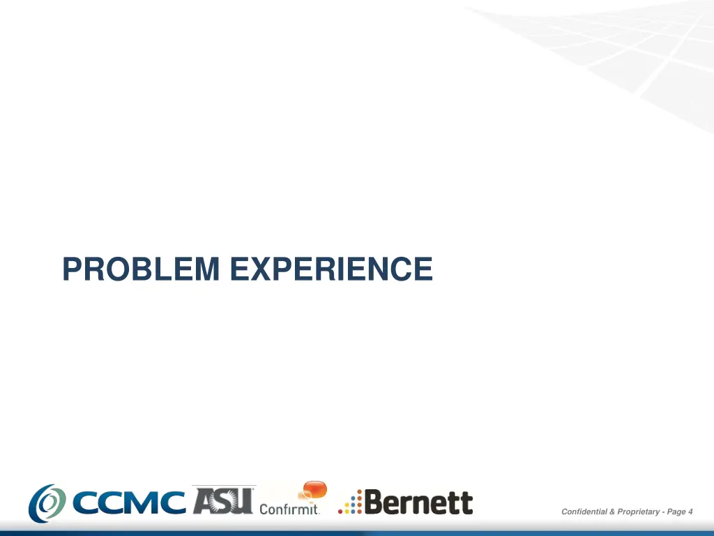 problem experience