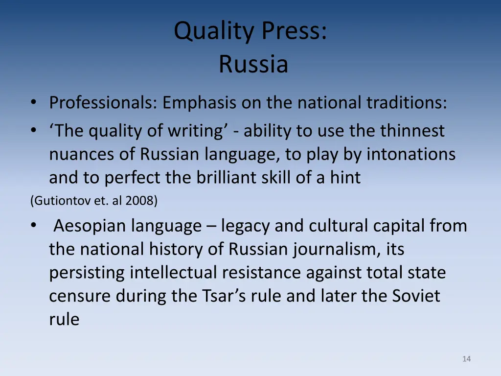 quality press russia 1