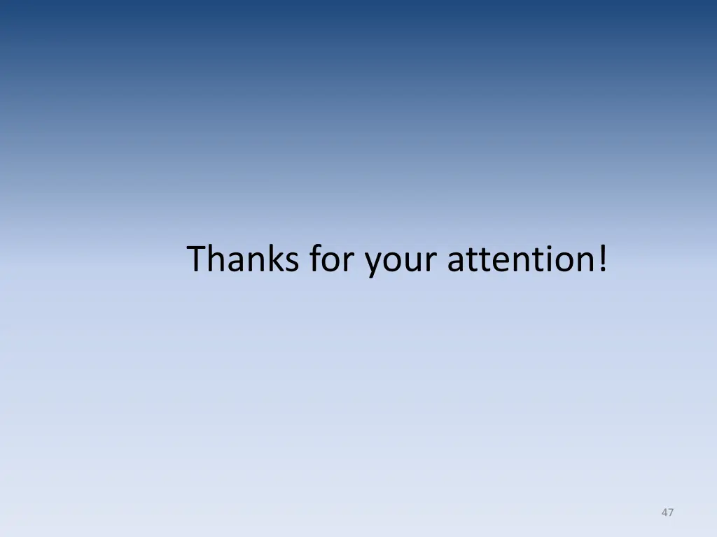 thanks for your attention