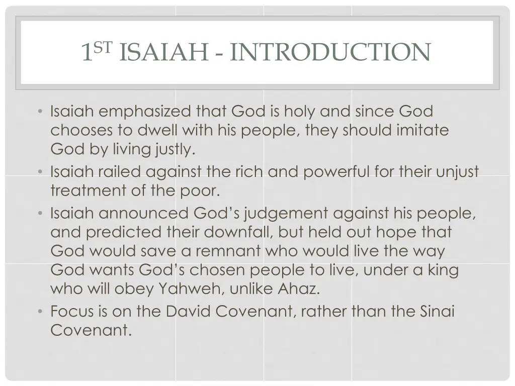 1 st isaiah introduction