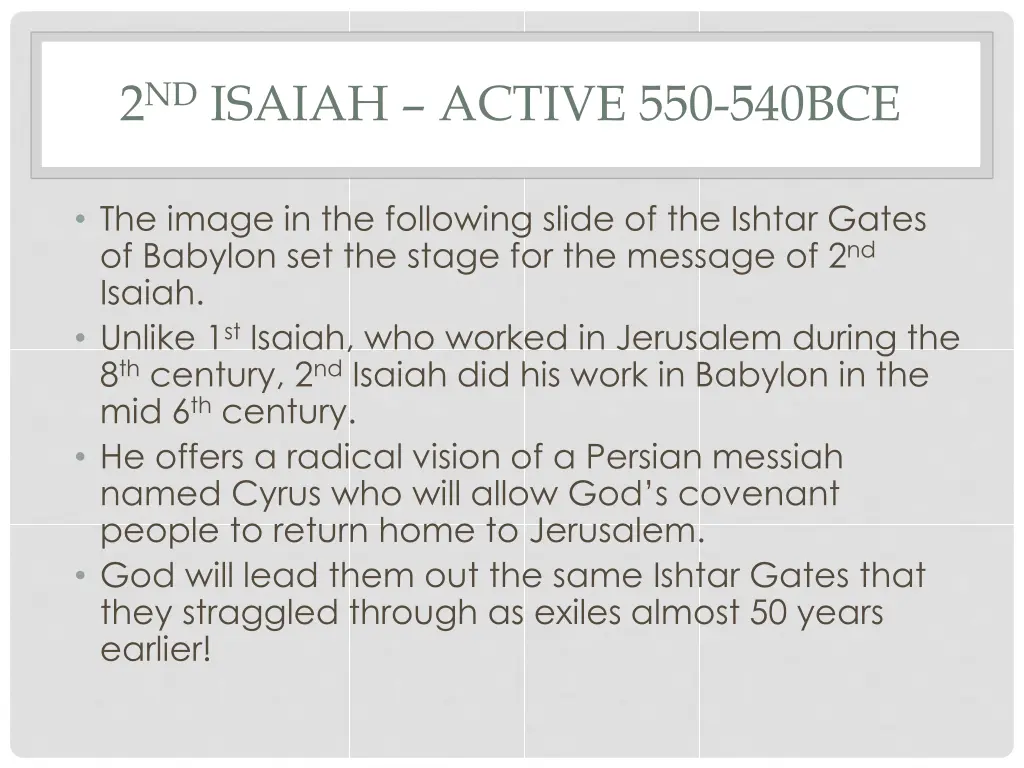 2 nd isaiah active 550 540bce