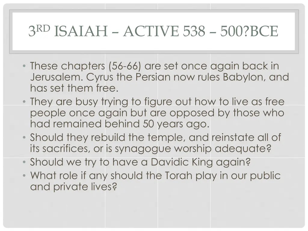 3 rd isaiah active 538 500 bce