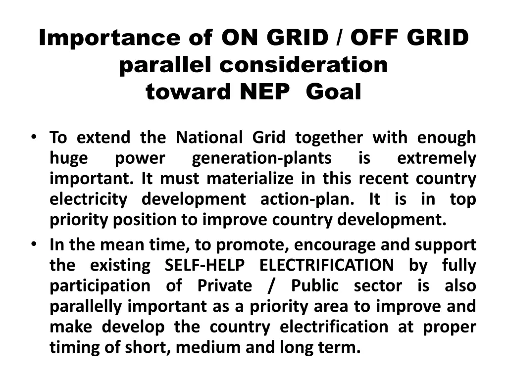 importance of on grid off grid parallel