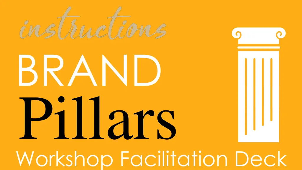 brand pillars workshop facilitation deck