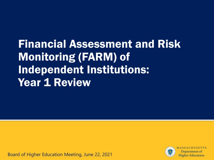 financial assessment and risk monitoring farm