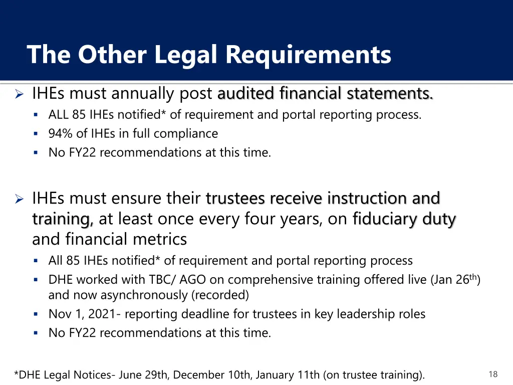 the other legal requirements 1