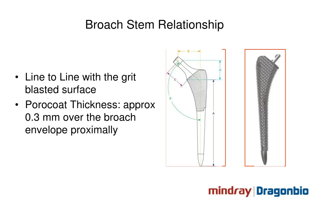 broach stem relationship