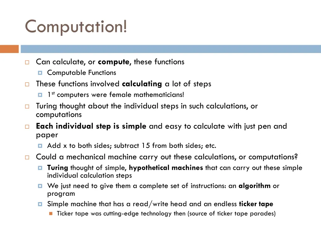 computation