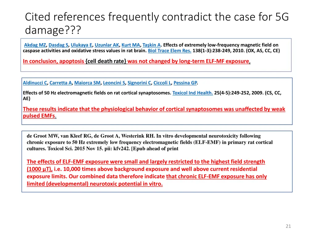 cited references frequently contradict the case