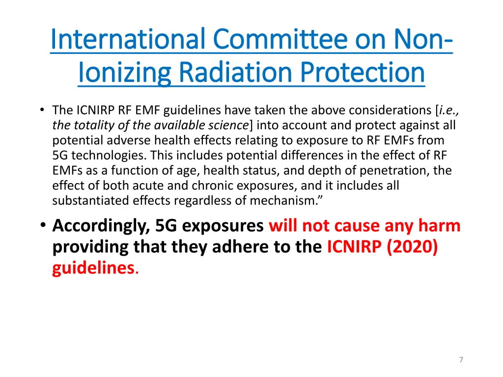 international committee on non international