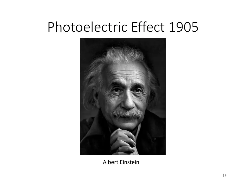 photoelectric effect 1905