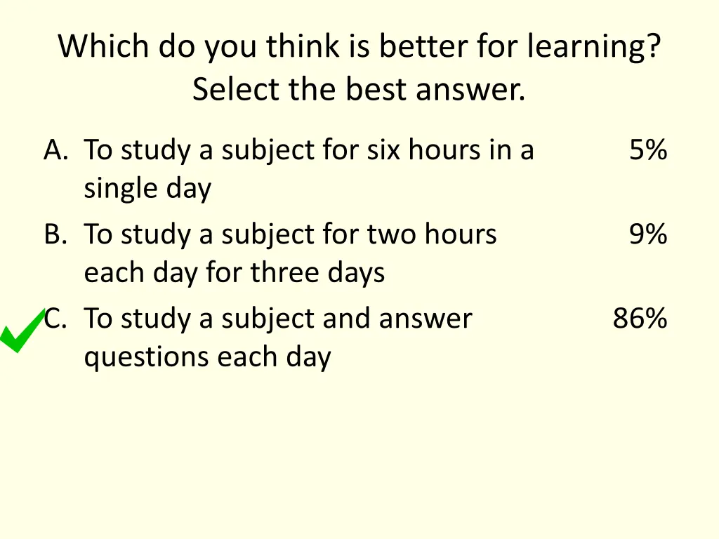 which do you think is better for learning select