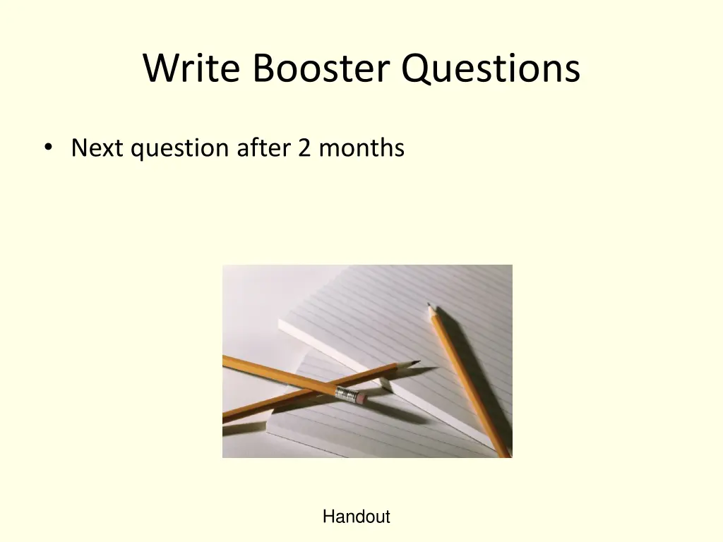 write booster questions 2