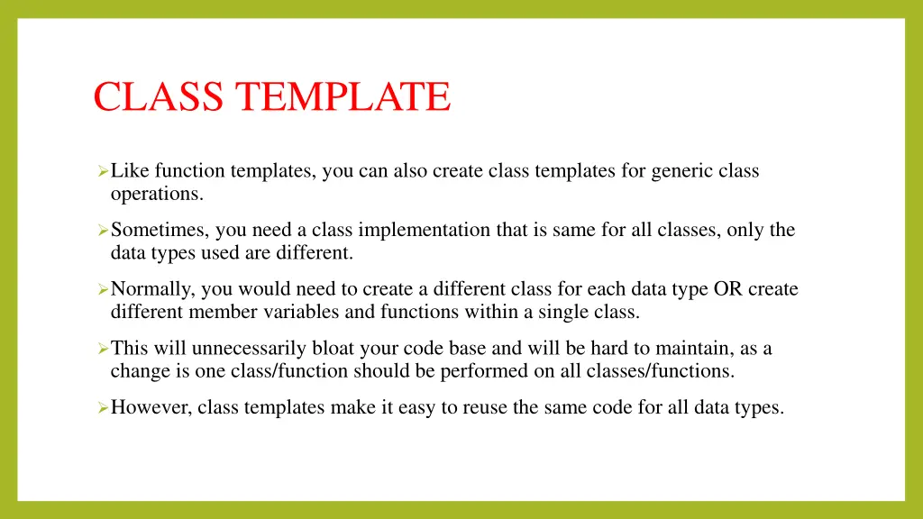 class template