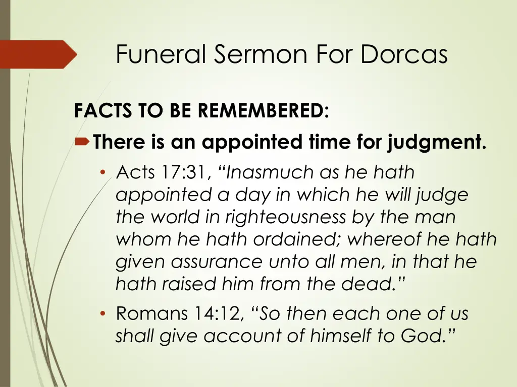 funeral sermon for dorcas 3