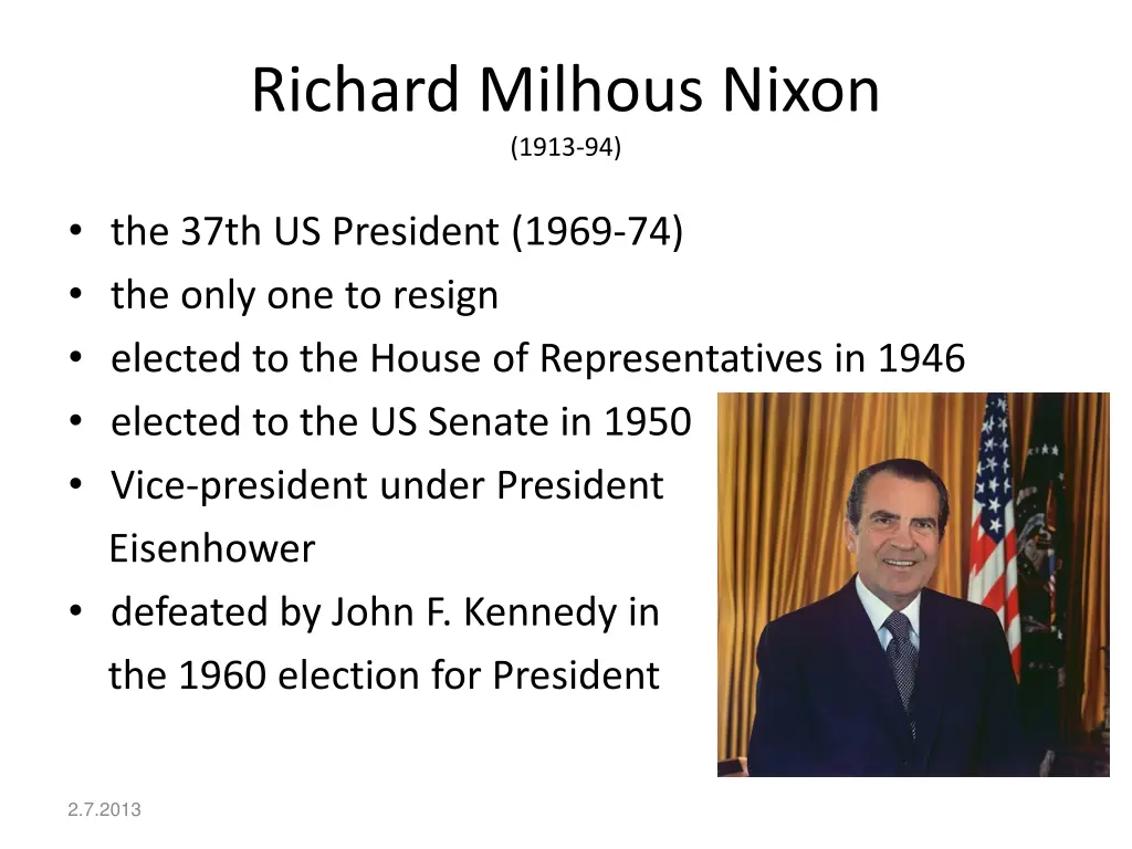 richard milhous nixon 1913 94