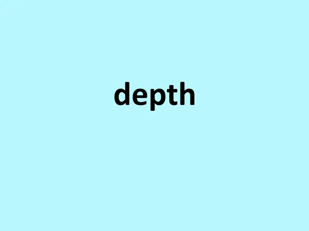 depth