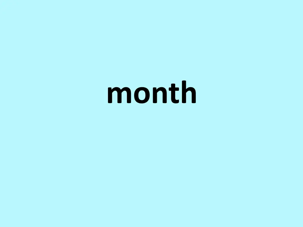 month